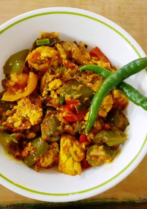 A picture of Paneer shimla mirch.