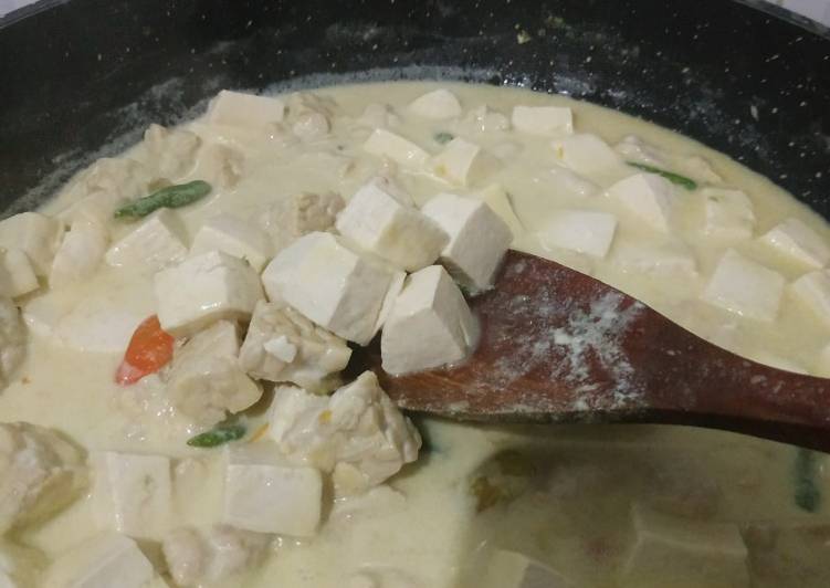 Resep Tahu tempe santan Lezat