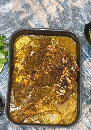 صورة لوصفة صينية سمك بالفرن
