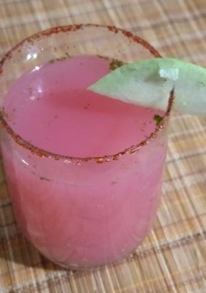 A picture of Pomo guava mocktail.