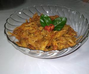 Cara Cepat Ayam suwir bumbu rendang Paling Enak Cara Cepat Ayam suwir bumbu rendang Paling Enak