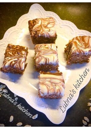 A picture of Nutella Rice Krispie bars.