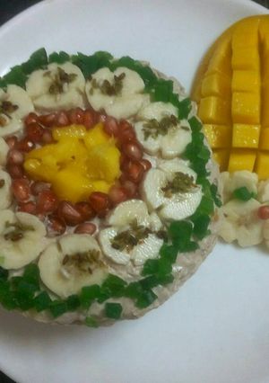 A picture of Mango banana cake.