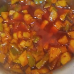A picture of Mango pickle seasonal pickle.
