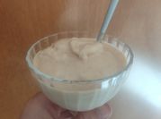 Una foto de helado albaricoque
