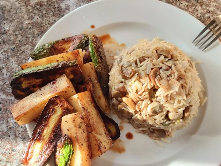 Recipe Broad beans rice and veggies which So Delicious