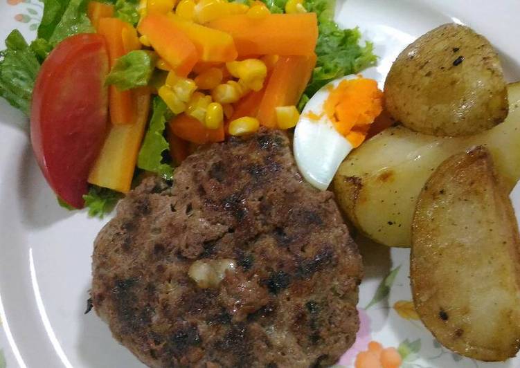 How to Cook Appetizing Hamburg Patty/ Daging Burger