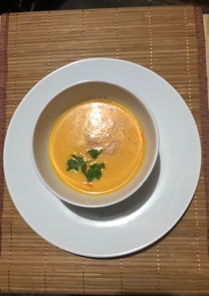 Una foto de Crema de zanahoria