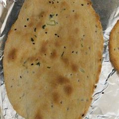 Homemade naan A picture of Homemade naan.