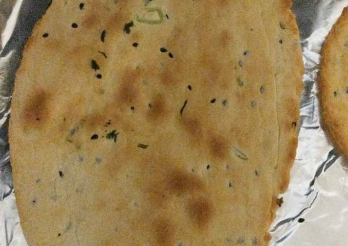 Homemade naan