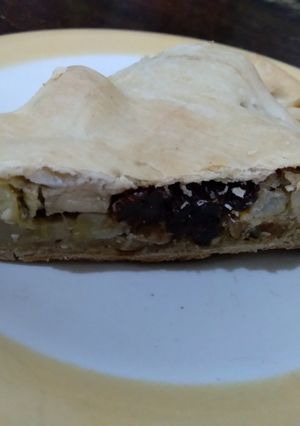 Una foto de Tarta con bananas