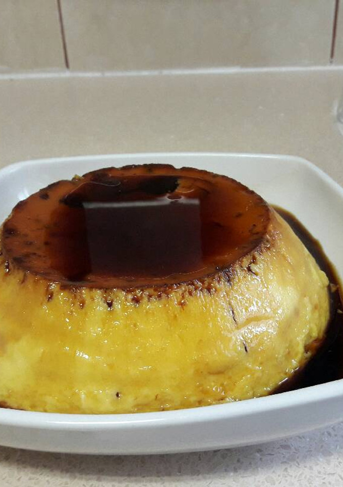 Una foto de Flan de huevo en olla rápida
