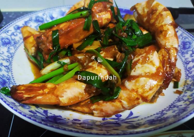 Resep Fried shrimp whit premium soy sauce Anti Gagal
