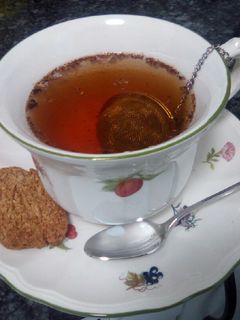 Una foto de Infusión de té rojo y frutos del bosque