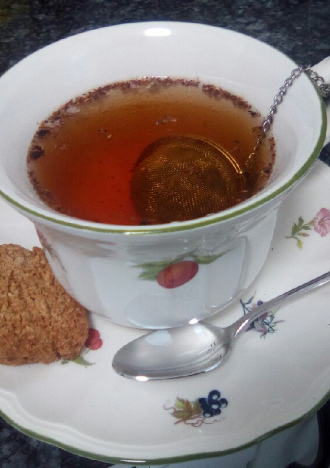 Una foto de Infusión de té rojo y frutos del bosque