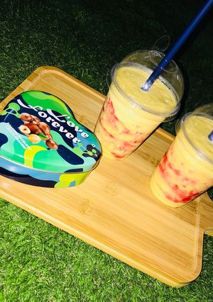 صورة لوصفة عصير مانجو 👅❤️