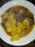 Estofado de patatas con liebre a mi manera en la olla GM g