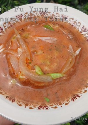 Foto resep Mini Fu Yung Hai (Dadar Sayur) dengan (saus) Sup Tomat