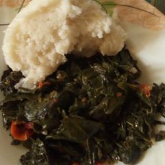 A picture of Kunde ugali.