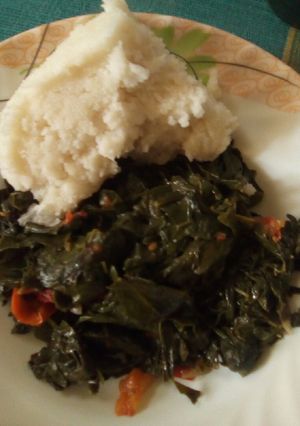 A picture of Kunde ugali.