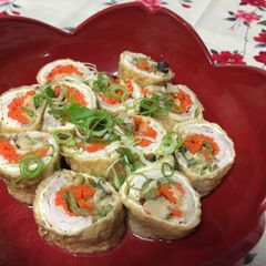 A picture of Japanese Aburaage Roll (Miso taste).