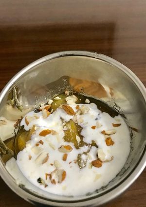 A picture of Khubani ka meetha.