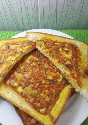Foto resep Martabak telor panggang roti tawar