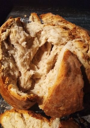 Φωτογραφία της συνταγής Εύκολο και γρήγορο χειροποίητο ψωμί 🥖