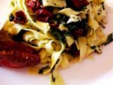 Tagliatelle con Peperoni Cruschi e Cicoriella