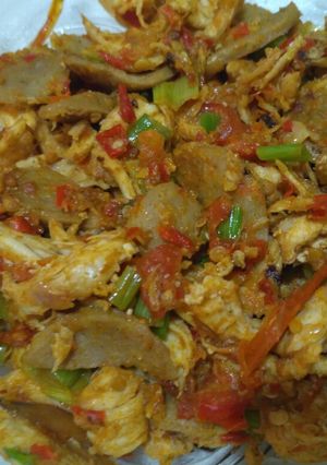 Foto resep Ayam Suwir Daun Jeruk