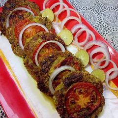 Lauki ke chapli kabab A picture of Lauki ke chapli kabab.