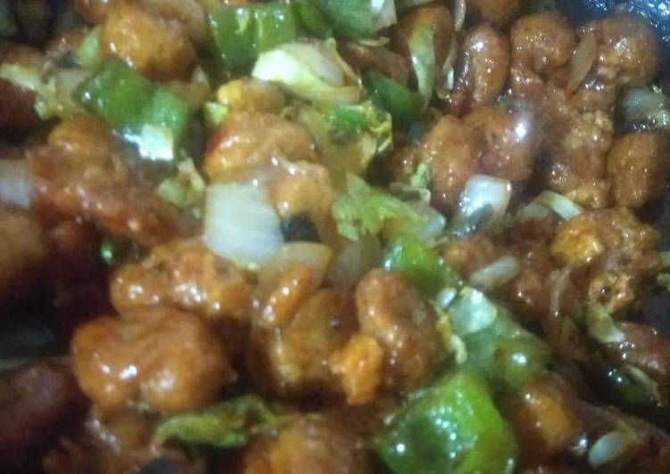 Step-by-Step Guide to Make Perfect Chilli soya nuggets