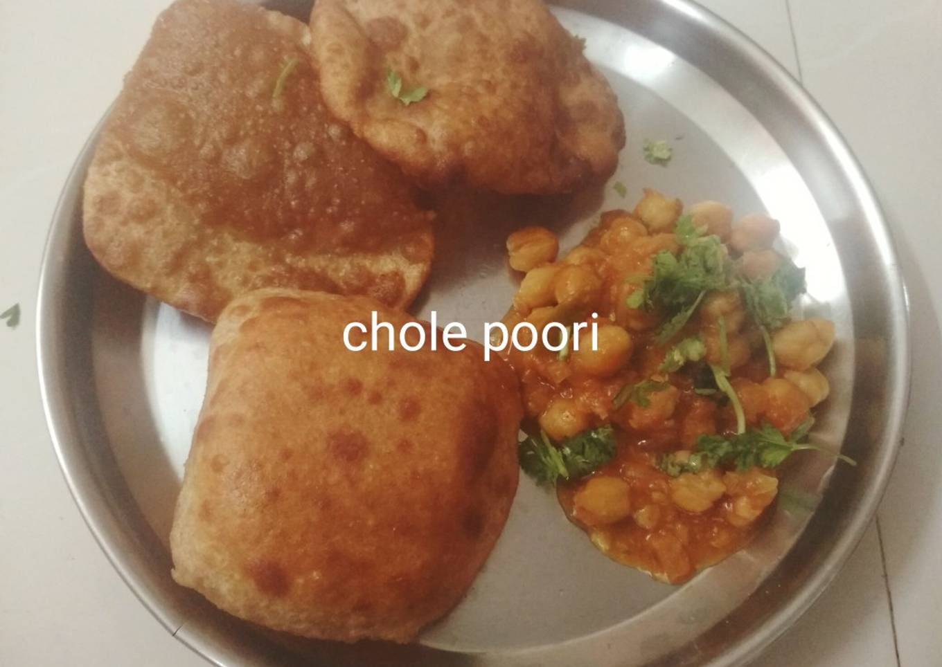 Quickfix dinner chole poori