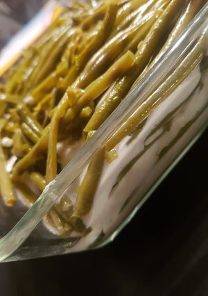 Une photo de Gratin de haricots verts à la béchamel