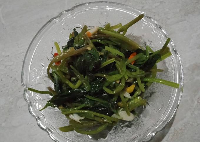 Resep Daun ubi jalar tumis yang Bikin Ngiler