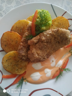 Szűzérme, kakukkfüves sült burgonyával recept fotója