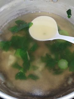 Foto resep Jangan bening gambas bayam