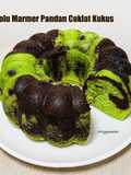 Bolu Marmer Pandan Coklat Kukus