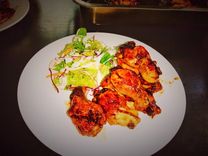 Easy Steps to Make Recipe Pa&amp;#39;s Buffalo wings mild spice with crispy ranch salad that is Perfect, Appealing}