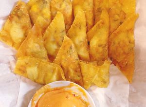 Hình của món Hoành thánh chiên (hấp).