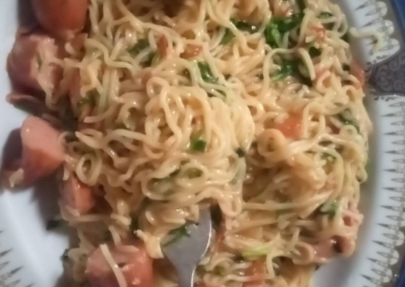 Indomie with smokies