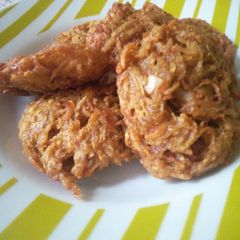 A picture of Grated fried yam.