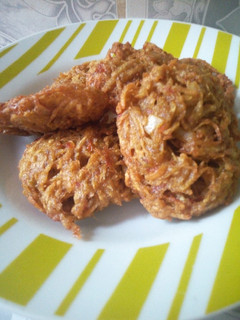 A picture of Grated fried yam.