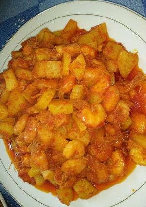 Foto resep Sambal goreng udang dan kentang
