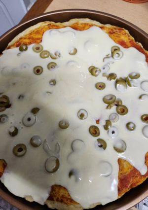 Una foto de Pizza casera enriquecida