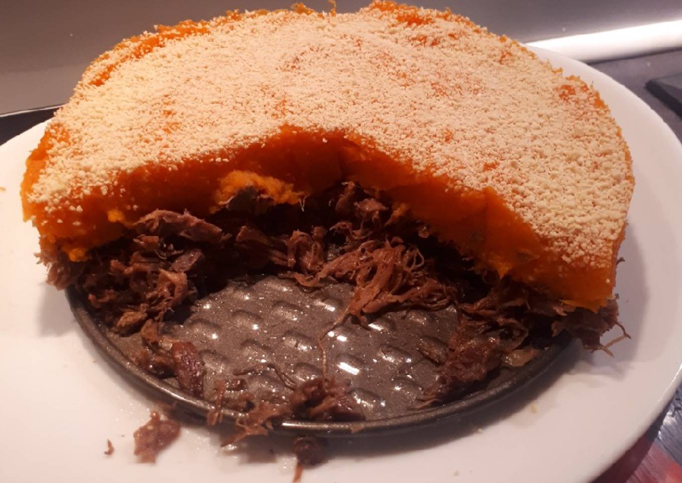 Parmentier canard et patate douce