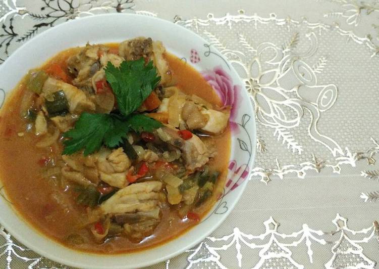 Resep Ayam Saus Padang, Lezat Sekali