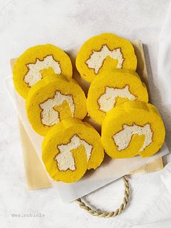 Foto resep Pumpkin Roll Cake (gluten free)