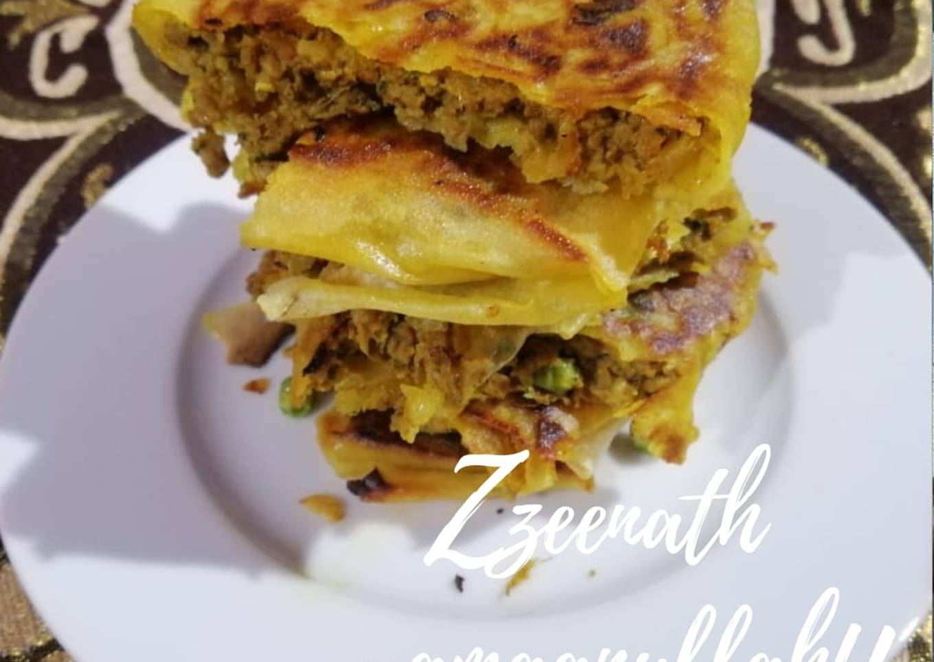 Indian Style Spring Roll Mutabbaq