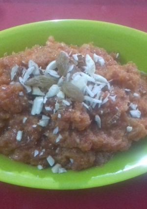 A picture of Gajar halwa.